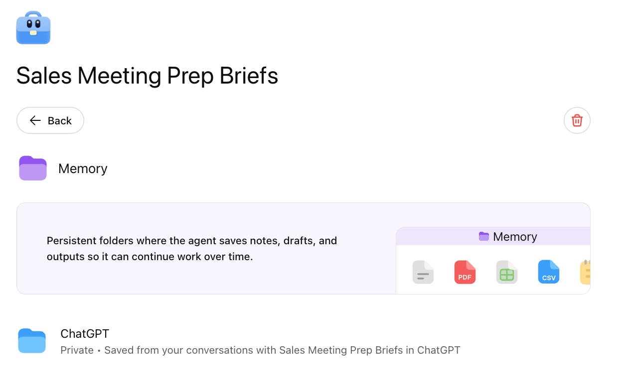 Giving our agent access to memory